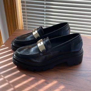 ZARA treaded sole chunky loafers